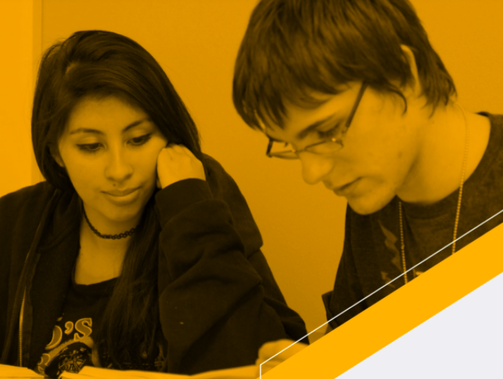 cover photo of multiple pathways forward report students working together